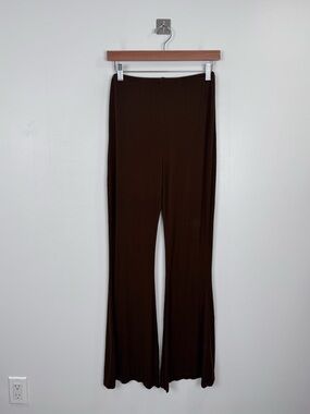 Hara The Label Women Brown Wide Leg Pant Size Small